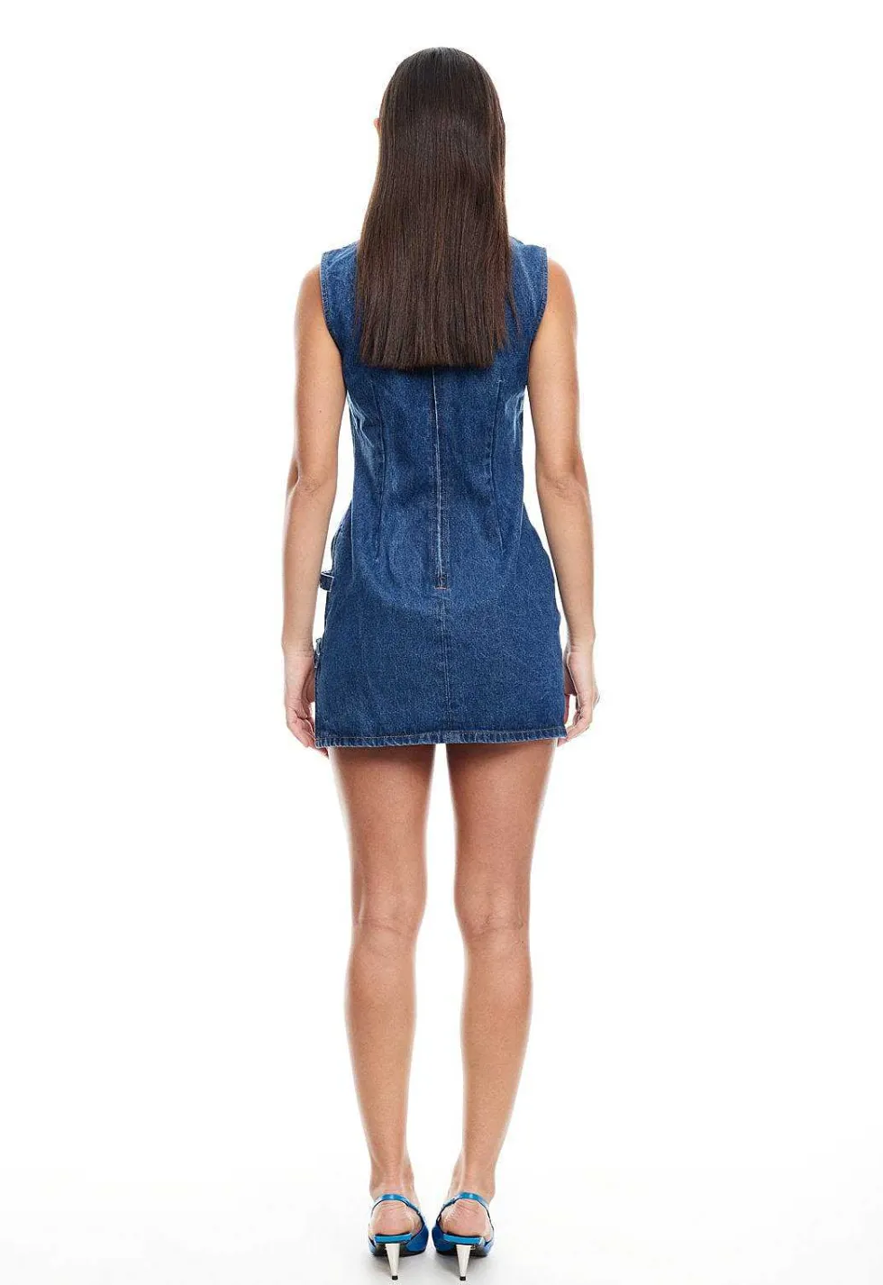 Lioness Sculpted Denim Mini Hot